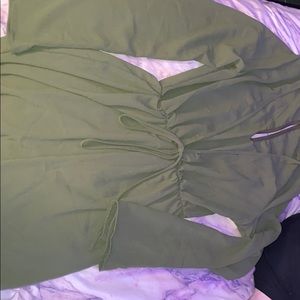 Olive green Charlotte Russe romper